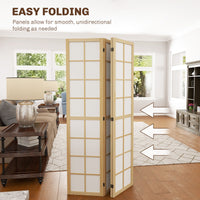 4 Panel Room Divider, 5.6 ft Folding Wall Divider Room Partition for Home Office, Bedroom, Living Room