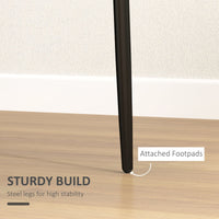 Modern Dining Chairs, Set of 4, High Back Upholstery and Metal Legs for the Living Room, Kitchen, Home Office, Black