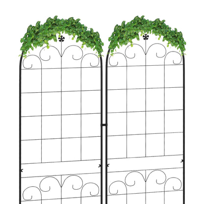 2 Pcs Garden Trellis for Climbing Plants, Outdoor Metal Trellis Plant Support Trellises for Patio, Lawn, Backyard
