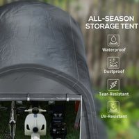 10' x 10' Outdoor Storage Tent, Heavy Duty and Waterproof Portable Shed for Bike, Motorcycle & Garden Tools