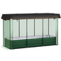Galvanized Steel Planter Box with Crop Cage and Shade Cloth, Raised Garden Bed for Flowers, Vegs and Herbs
