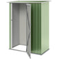 5 x 3ft Outdoor Storage Shed Metal Garden Shed Cabanon with Sloped Roof, Lockable Door for Tool, Light Green