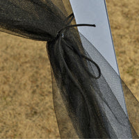 10x10ft Gazebo Tent with Netting Patio Canopy Outdoor Party Activity Sun Shade Garden Sun Shelter, Grey