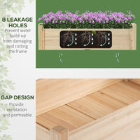 34"x34"x28" 2-Tier Raised Garden Bed Wooden Planter Box for Backyard, Patio to Grow Vegetables, Herbs, and Flowers
