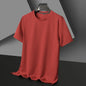 Short sleeved Polo shirShort sleeved Waffle Solid Polot fashion splicing men's round neck top cotton daily short sleeved T-shirt - 7DAY'S