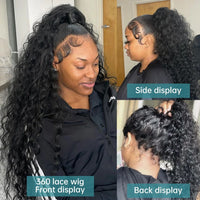 Deep Wave Frontal Wig 13x4 13x6 Hd Transparent Lace Frontal Wig Glueless 5X5 4X4 Wig 28 30 Inch Curly Lace Front Human Hair Wigs - 7DAY'S