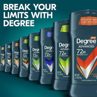 Degree Men Antiperspirant Deodorant Adventure Freshness and Odor Protection Deodorant for Men 2.7 Oz, (Pack of 4) Woodsy, Stick - 7DAY'S