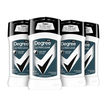 Degree Men Antiperspirant Deodorant Adventure Freshness and Odor Protection Deodorant for Men 2.7 Oz, (Pack of 4) Woodsy, Stick - 7DAY'S