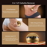 Depsoul Body Massager, 2 in 1 Professional Wireless Electric Massager, with 3 Gears for Belly, Waist, Leg, Butt, Arm - 7DAY'S