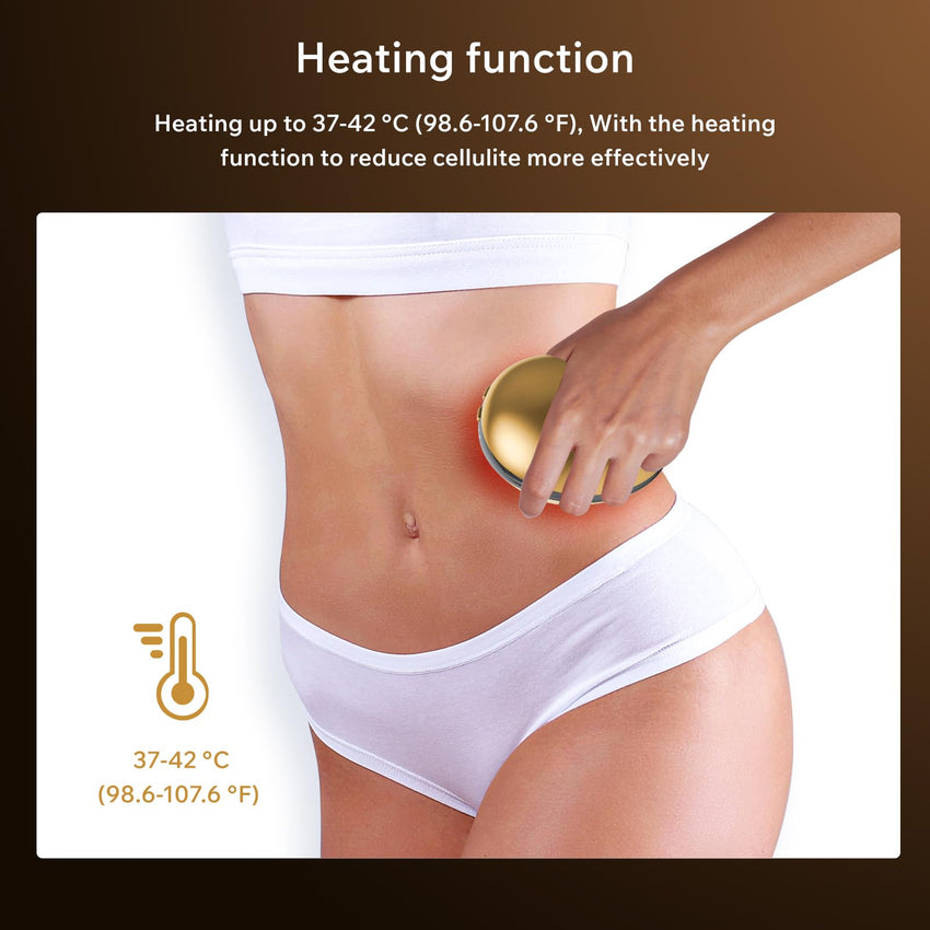 Depsoul Body Massager, 2 in 1 Professional Wireless Electric Massager, with 3 Gears for Belly, Waist, Leg, Butt, Arm - 7DAY'S