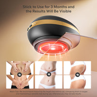 Depsoul Body Massager, 2 in 1 Professional Wireless Electric Massager, with 3 Gears for Belly, Waist, Leg, Butt, Arm - 7DAY'S