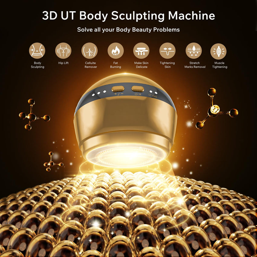 Depsoul Body Massager, 2 in 1 Professional Wireless Electric Massager, with 3 Gears for Belly, Waist, Leg, Butt, Arm - 7DAY'S