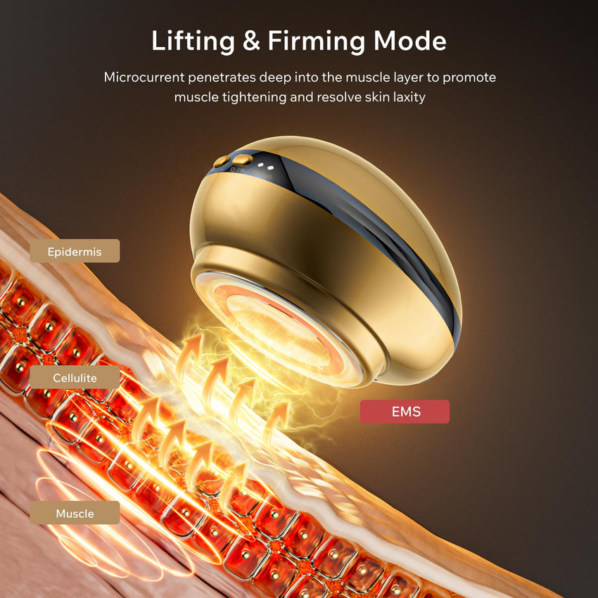 Depsoul Body Massager, 2 in 1 Professional Wireless Electric Massager, with 3 Gears for Belly, Waist, Leg, Butt, Arm - 7DAY'S