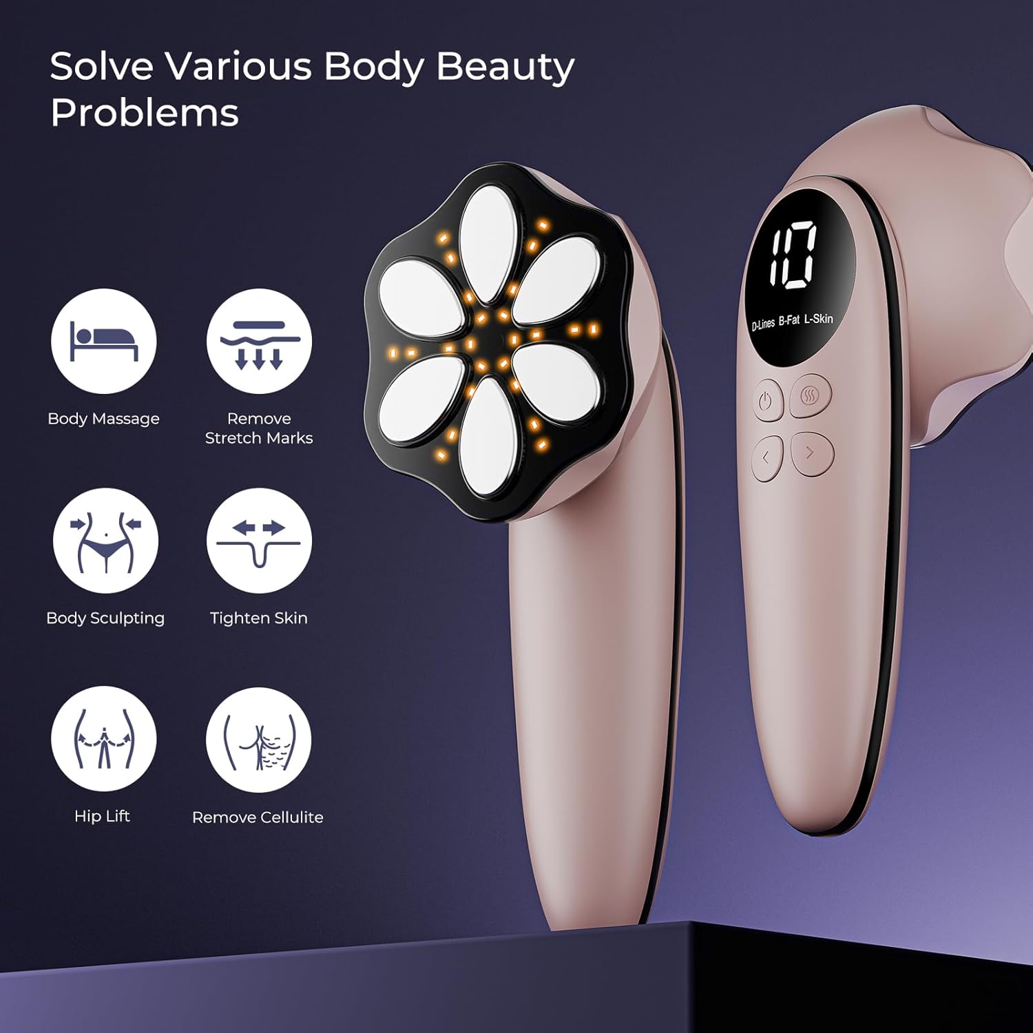 Depsoul Body Massager Professional Electric Leg Massager for Belly, Back, Waist, Arms, Buttocks - 7DAY'S