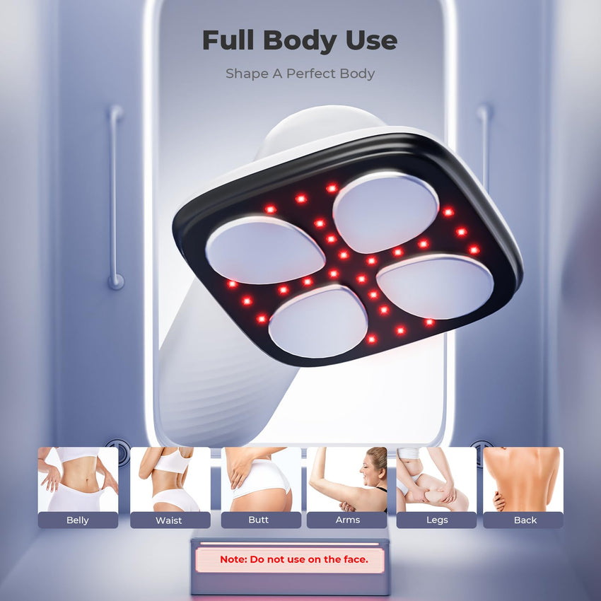Depsoul Cellulite Massager for Women Handheld Body Massager - Cordless Massager for Belly, Arm, Waist, Leg, Butt, Back, White - 4g9722 - 7DAY'S