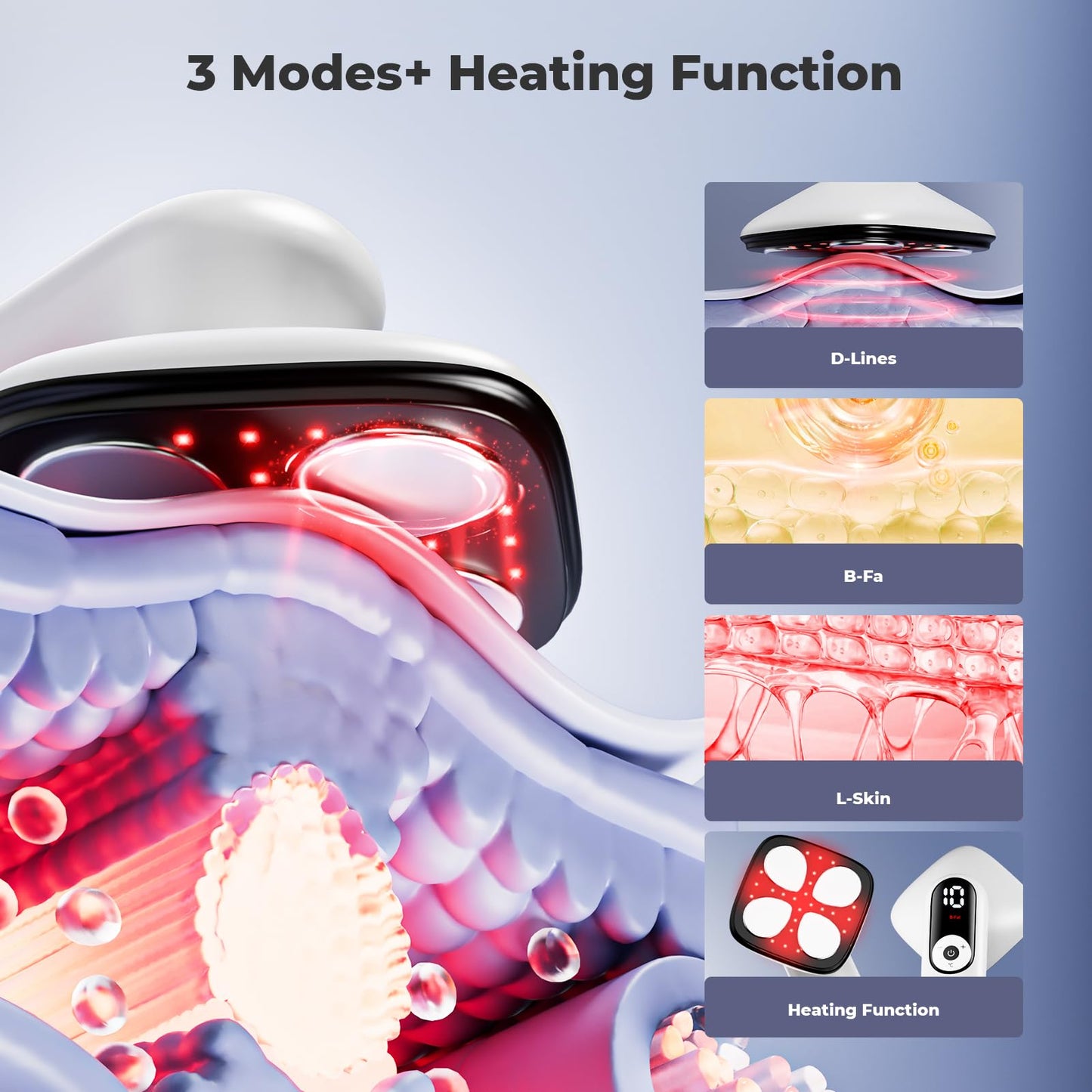 Depsoul Cellulite Massager for Women Handheld Body Massager - Cordless Massager for Belly, Arm, Waist, Leg, Butt, Back, White - 4g9722 - 7DAY'S