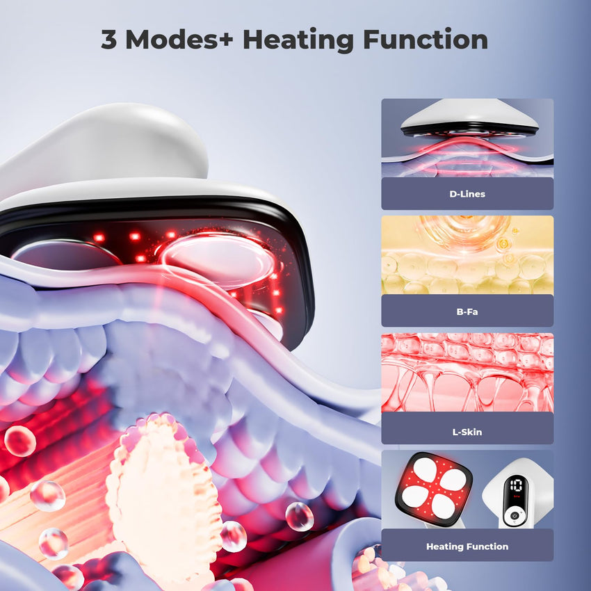 Depsoul Cellulite Massager for Women Handheld Body Massager - Cordless Massager for Belly, Arm, Waist, Leg, Butt, Back, White - 4g9722 - 7DAY'S