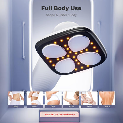 Depsoul Cellulite Massager for Women Handheld Body Massager - Cordless Massager for Belly, Arm, Waist, Leg, Butt, Back, White - 4g9722 - 7DAY'S