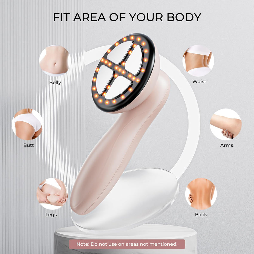 Depsoul Cellulite Massager for Women Handheld Body Massager - Cordless Massager for Belly, Arm, Waist, Leg, Butt, Back, White - 4g9722 - 7DAY'S