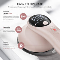 Depsoul Cellulite Massager for Women Handheld Body Massager - Cordless Massager for Belly, Arm, Waist, Leg, Butt, Back, White - 4g9722 - 7DAY'S