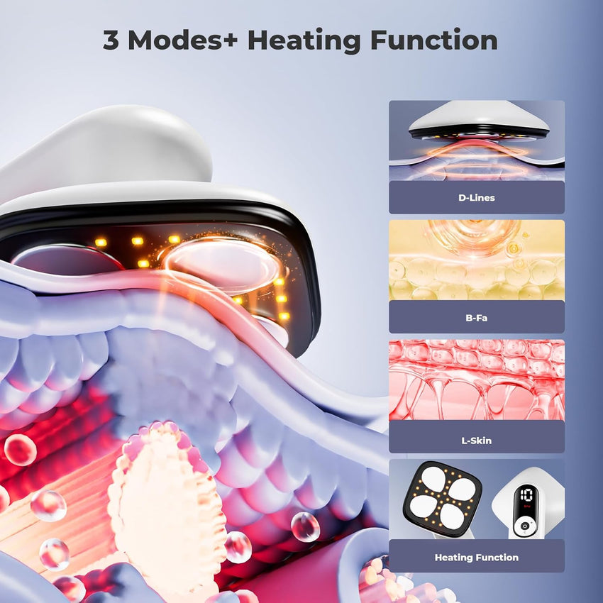 Depsoul Cellulite Massager for Women Handheld Body Massager - Cordless Massager for Belly, Arm, Waist, Leg, Butt, Back, White - 4g9722 - 7DAY'S