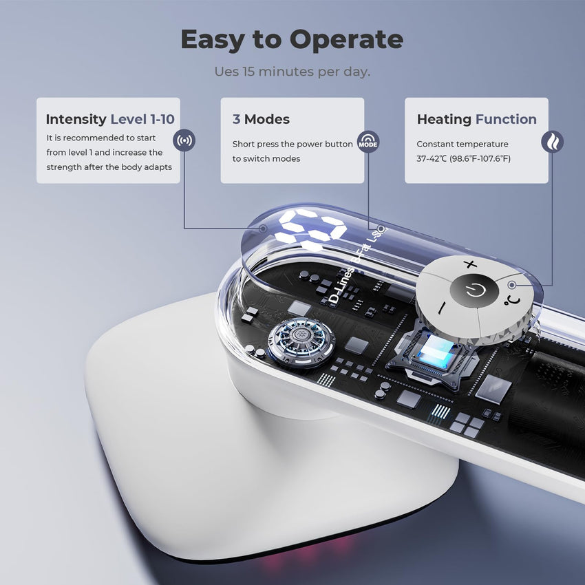 Depsoul Cellulite Massager for Women Handheld Body Massager - Cordless Massager for Belly, Arm, Waist, Leg, Butt, Back, White - 4g9722 - 7DAY'S
