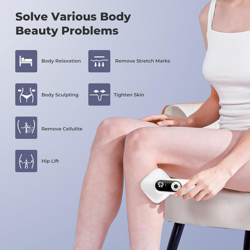 Depsoul Cellulite Massager for Women Handheld Body Massager - Cordless Massager for Belly, Arm, Waist, Leg, Butt, Back, White - 4g9722 - 7DAY'S