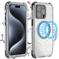 Designed for iPhone 15 Pro Max Metal Waterproof Case with Built - in Screen Protector, Metal Tough Cover Shockproof Dustproof Sturdy Durable Protective Case for iPhone 15 Pro Max - 7DAY'S