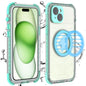 Designed for iPhone 15 Pro Max Metal Waterproof Case with Built - in Screen Protector, Metal Tough Cover Shockproof Dustproof Sturdy Durable Protective Case for iPhone 15 Pro Max - 7DAY'S