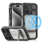 Designed for iPhone 15 Pro Max Metal Waterproof Case with Built - in Screen Protector, Metal Tough Cover Shockproof Dustproof Sturdy Durable Protective Case for iPhone 15 Pro Max - 7DAY'S
