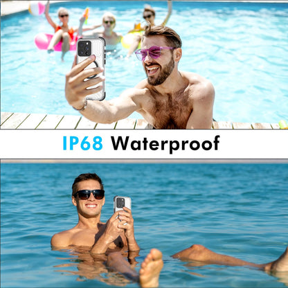 Designed for iPhone 15 Pro Max Metal Waterproof Case with Built - in Screen Protector, Metal Tough Cover Shockproof Dustproof Sturdy Durable Protective Case for iPhone 15 Pro Max - 7DAY'S