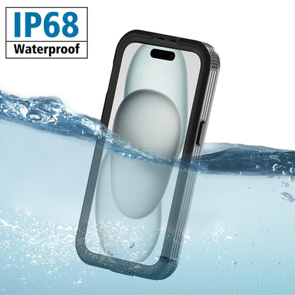 Designed for iPhone 15 Pro Max Metal Waterproof Case with Built - in Screen Protector, Metal Tough Cover Shockproof Dustproof Sturdy Durable Protective Case for iPhone 15 Pro Max - 7DAY'S