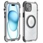 Designed for iPhone 15 Pro Max Metal Waterproof Case with Built - in Screen Protector, Metal Tough Cover Shockproof Dustproof Sturdy Durable Protective Case for iPhone 15 Pro Max - 7DAY'S