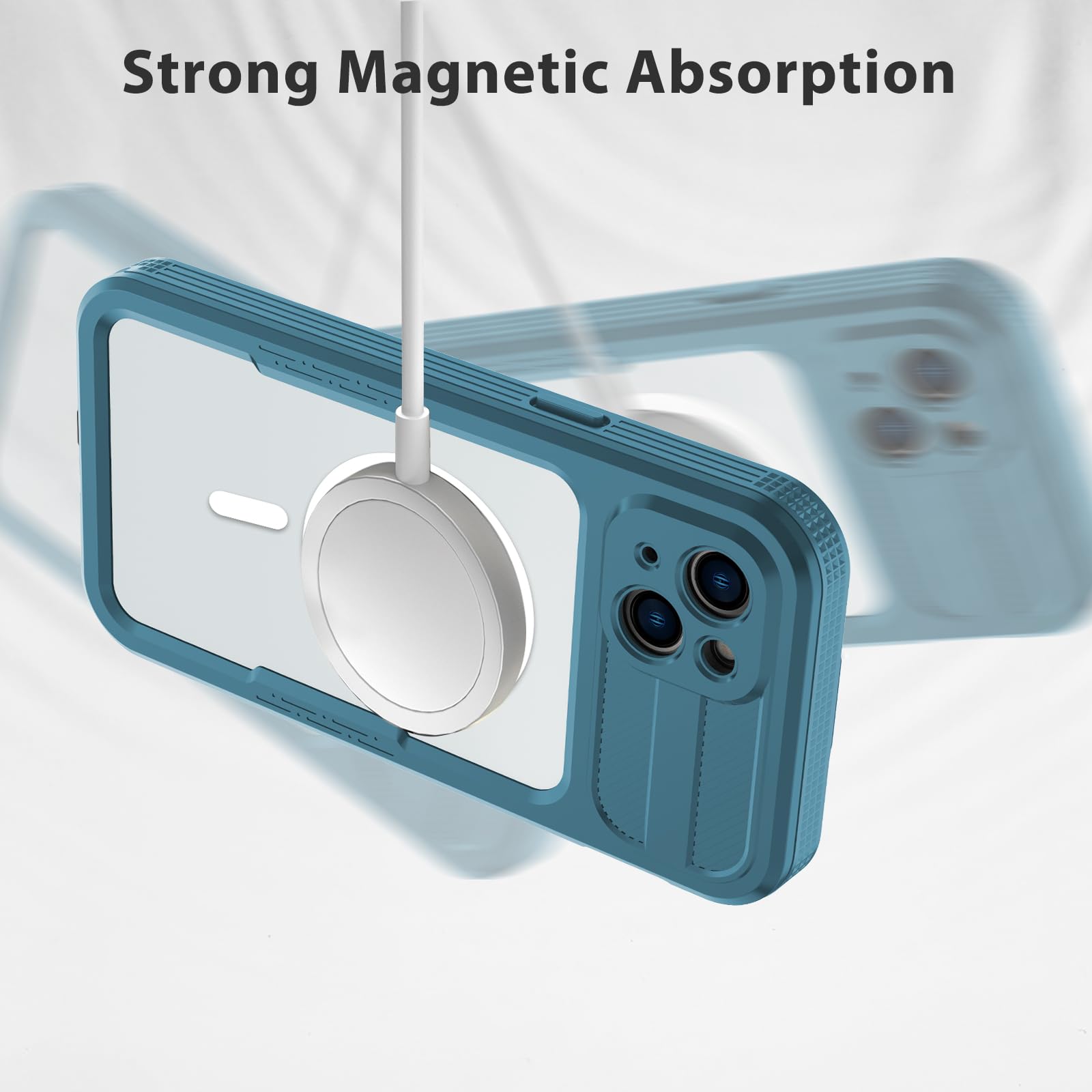 Designed for iPhone 15 Pro Max Metal Waterproof Case with Built - in Screen Protector, Metal Tough Cover Shockproof Dustproof Sturdy Durable Protective Case for iPhone 15 Pro Max - 7DAY'S