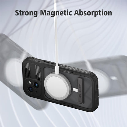 Designed for iPhone 15 Pro Max Metal Waterproof Case with Built - in Screen Protector, Metal Tough Cover Shockproof Dustproof Sturdy Durable Protective Case for iPhone 15 Pro Max - 7DAY'S