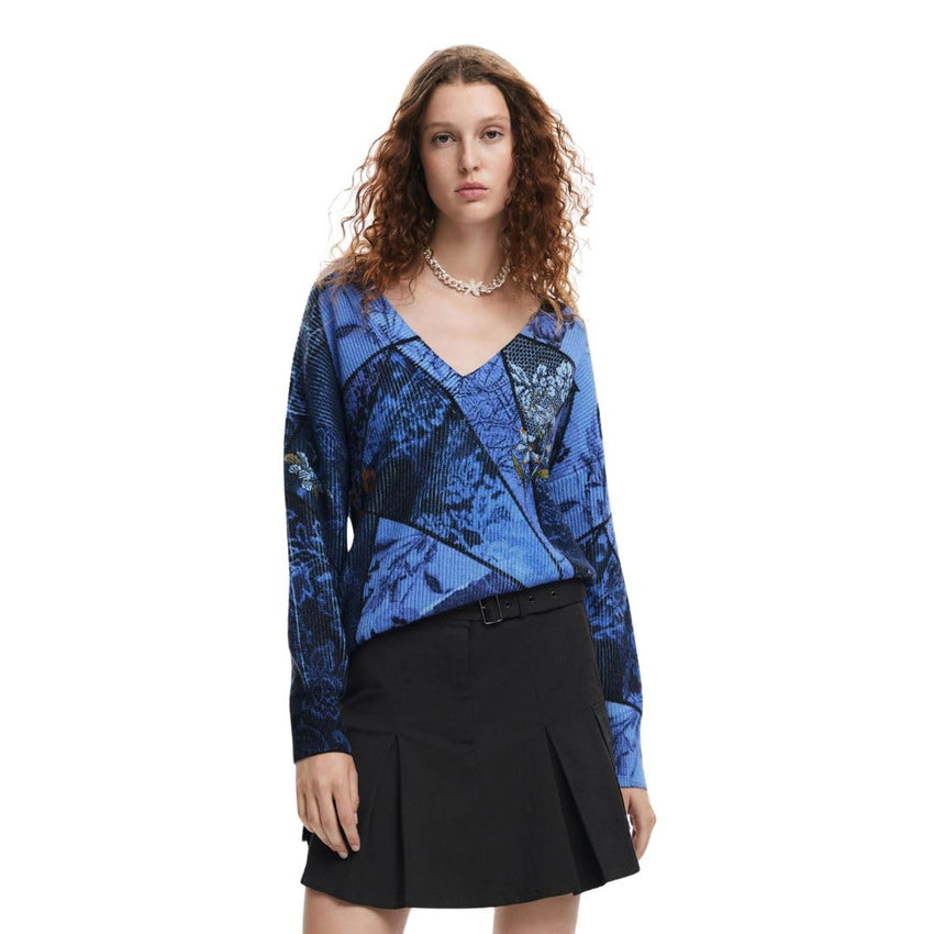 Desigual Women's Woman Flat Knit Thick Gauge Pullover - 7DAY'S
