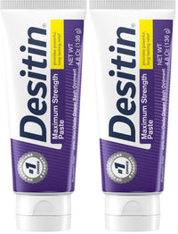 Desitin Maximum Strength Baby Diaper Rash Cream, 40% Zinc Oxide for Treatment, Relief & Prevention, Hypoallergenic, Phthalate - & Paraben - Free Paste, Protects Skin for 12 Hours, 4.8 oz - 7DAY'S