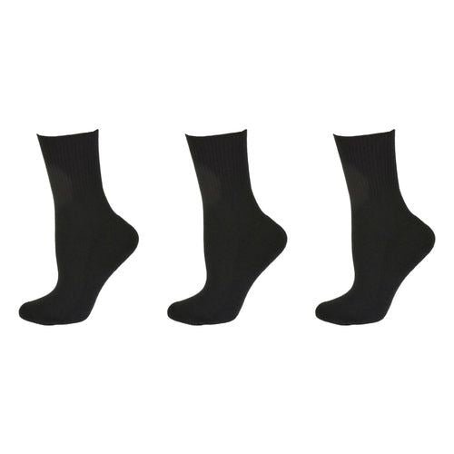 Diabetic/Arthritic Cushioned Cotton Ankle Socks 3 Pack Women Socks - 7DAY'S