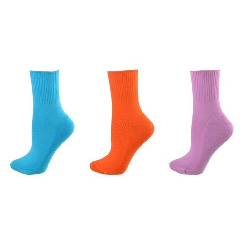 Diabetic/Arthritic Cushioned Cotton Ankle Socks 3 Pack Women Socks - 7DAY'S