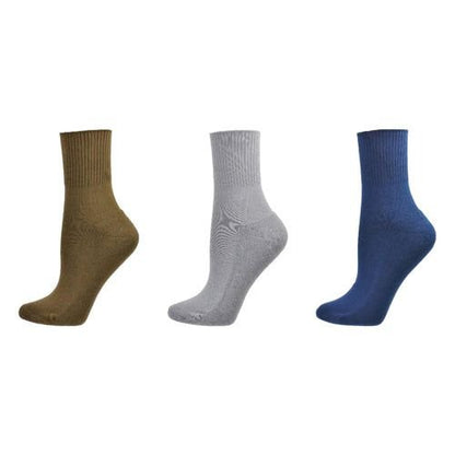 Diabetic/Arthritic Cushioned Cotton Ankle Socks 3 Pack Women Socks - 7DAY'S