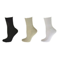 Diabetic/Arthritic Cushioned Cotton Ankle Socks 3 Pack Women Socks - 7DAY'S