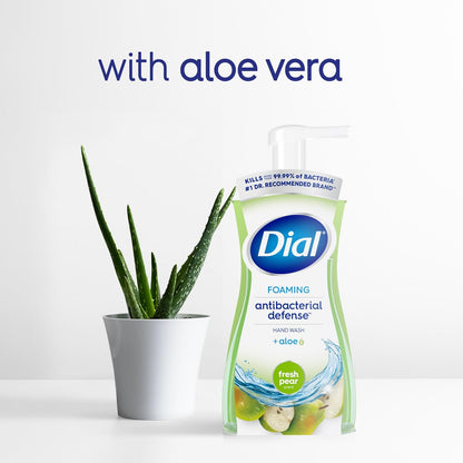 Dial Antibacterial Foaming Hand Wash, Fresh Pear, 7.5 fl oz Pack of 6) - 7DAY'S