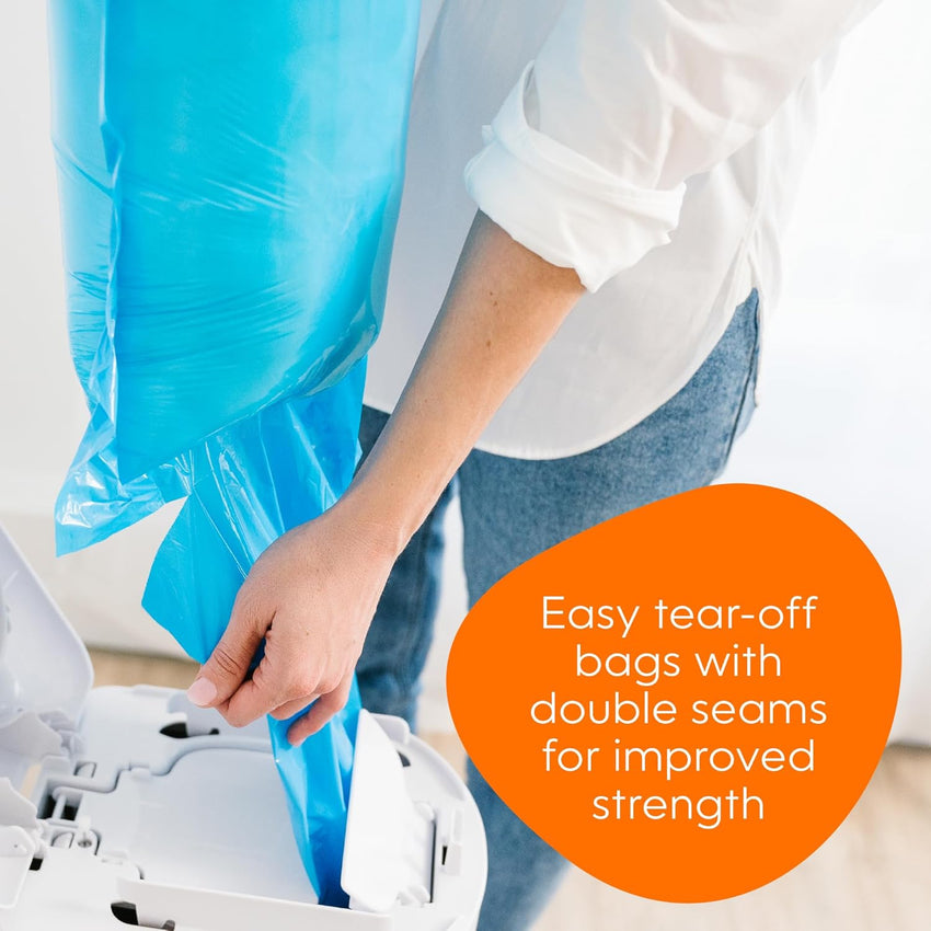 Diaper Genie Easy Roll Refill | 30 Bags Per Refill | Holds Up to 1410 Newborn Diapers | Odor Control | Diaper Pail Refill Bags | Fits Diaper Genie Signature & Platinum Pails - 7DAY'S