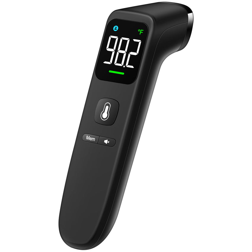 Digital Thermometer for Adults and Kids, Forehead No - Touch Thermometer with Fever Alarm, Accurate and Easy - to - use Thermometer for Home use - 7DAY'S