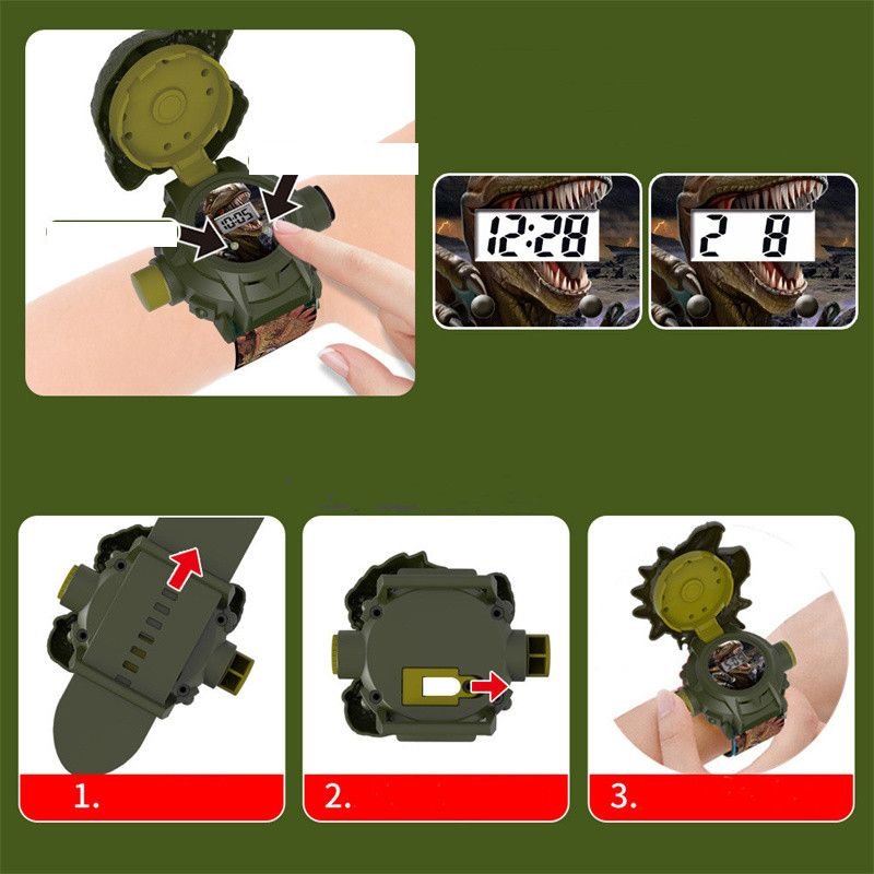 Dinosaur Projection Watch Children's Toys Creative Gift - 7DAY'S
