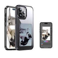 DIY E - Ink Phone Case for iPhone 15 Pro Max APP Operation Smart Photo Rear Projection Customiza Phone Case Instantly Display Photos On The Ink Screen Back Cover Personalize Your Phone case - 7DAY'S