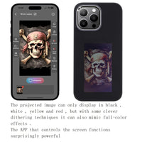 DIY E - Ink Phone Case for iPhone 15 Pro Max APP Operation Smart Photo Rear Projection Customiza Phone Case Instantly Display Photos On The Ink Screen Back Cover Personalize Your Phone case - 7DAY'S