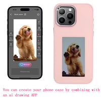 DIY E - Ink Phone Case for iPhone 15 Pro Max APP Operation Smart Photo Rear Projection Customiza Phone Case Instantly Display Photos On The Ink Screen Back Cover Personalize Your Phone case - 7DAY'S