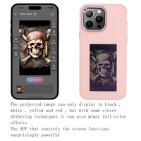 DIY E - Ink Phone Case for iPhone 15 Pro Max APP Operation Smart Photo Rear Projection Customiza Phone Case Instantly Display Photos On The Ink Screen Back Cover Personalize Your Phone case - 7DAY'S