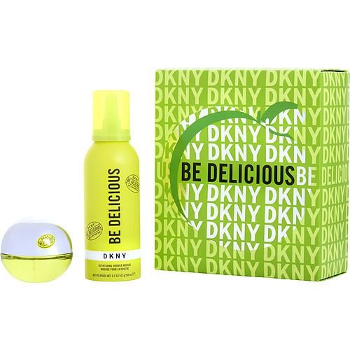 DKNY BE DELICIOUS by Donna Karan EAU DE PARFUM SPRAY 1 OZ & SHOWER MOUSSE 5 OZ - 7DAY'S